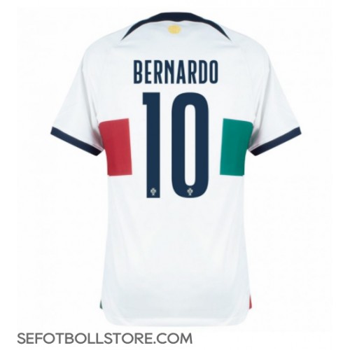 Portugal Bernardo Silva #10 Replika Bortatröja VM 2022 Kortärmad